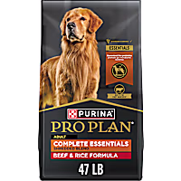 Purina Pro Plan Complete Essentials Shredded Blend Beef and Rice Dry Dog Food Formula with Probiotics for Dogs