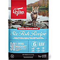 ORIJEN Six Fish Recipe Grain Free High Protein Premium Dry Cat Food