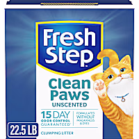 Fresh Step Clean Paws Unscented Multi Cat Clumping Litter