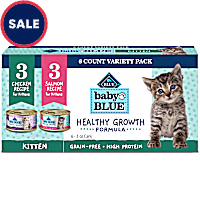 Blue Buffalo Baby Blue Chicken & Salmon Kitten Wet Cat Food Variety Pack