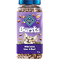 Blue Buffalo Bursts Great for Training Delish Liver & Beef Crunchy & Creamy Cat Treats