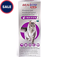 Bravecto Plus Topical Solution for Cats Greater Than 13.8-27.5 lbs