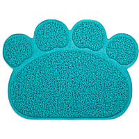 So Phresh Blue Paw-Shaped Cat Litter Trapper Mat
