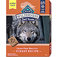 Blue Buffalo Blue Wilderness Trail Turkey, Grain-Free Treats Crunchy Dog Biscuits