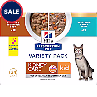 Hill's Prescription Diet k/d Kidney Care Stew Variety Pack Canned Cat Food