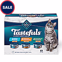Blue Buffalo Tastefuls Chicken Turkey & Chicken Ocean Fish & Tuna Wet Cat Food Pate Variety Pack