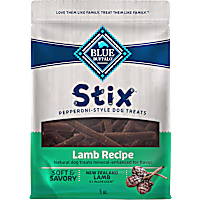 Blue Buffalo Stix Pepperoni-Style Lamb Recipe Dog Treats Made with Natural Ingredients
