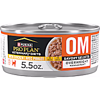 Purina Pro Plan Veterinary Diets OM Overweight Management Savory Selects, Chicken Feline Formula Wet Cat Food