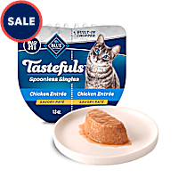 Blue Buffalo Tastefuls Spoonless Singles Chicken Entree Natural Wet Cat Food Pate