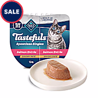 Blue Buffalo Tastefuls Spoonless Singles Salmon Wet Cat Food Pate