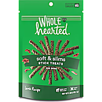 WholeHearted Grain Free Soft and Chewy Lamb Recipe Dog Stick Treats