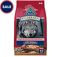 Blue Buffalo Wilderness Natural High-Protein Salmon Recipe Dry Food for Adult Dogs