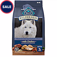 Blue Buffalo Wilderness High-Protein Chicken Recipe Natural Dry Food for Senior Dogs