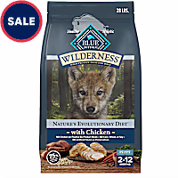 Blue Buffalo Wilderness High-Protein Chicken Recipe Natural Dry Food for Puppies