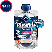 Blue Buffalo BLUE Tastefuls Salmon Resealable Twist Cap Adult Cat Natural Purees