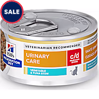 Hill's Prescription Diet c/d Multicare Stress Urinary Care Vegetable & Tuna Stew Wet Cat Food