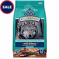Blue Buffalo Wilderness Natural High Protein Plus Wholesome Grains, Salmon Adult Large Breed Dry Dog Food