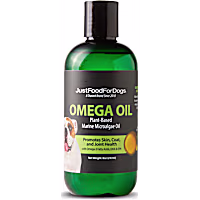 JustFoodForDogs Plant Based Marine Microalgae Oil and Omega Oil for Dogs