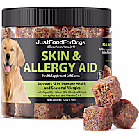 JustFoodForDogs Skin & Allergy Aid Health Supplement Soft Chews