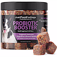 JustFoodForDogs Probiotic Booster Health Supplement Soft Chews