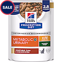 Hill's Prescription Diet c/d Multicare + Metabolic Feline Stew with Vegetable & Chicken Wet Cat Food