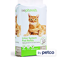 So Phresh Unscented Disposable Cat Litter Box Pads
