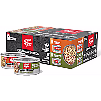 ORIJEN Chunks & Shreds Original + Duck & Liver Recipes Wet Cat Food Variety Pack