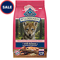 Blue Buffalo Wilderness High-Protein Natural Dry Food Salmon Recipe for Puppies