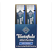 Blue Buffalo Tastefuls Mini Purees Chicken Adult Cat Natural Single-Serving Snack