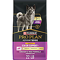 Purina Pro Plan AdvantEDGE Senior Support Plus Shredded Blend Chicken & Rice Formula Dry Dog Food