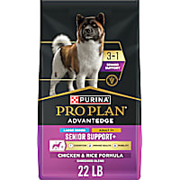 Purina Pro Plan AdvantEDGE Senior Support Plus Large Breed Shredded Blend Chicken and Rice Formula Dry Dog Food