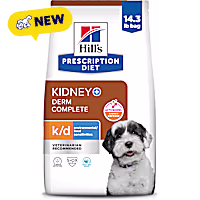 Hill's Prescription Diet k/d + Derm Complete Rice & Egg Recipe Dry Dog Food