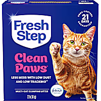 Fresh Step Clean Paws Multi Cat Clumping Litter with Febreze Freshness