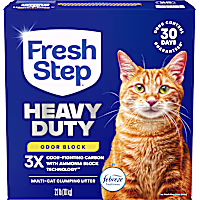 Fresh Step Heavy Duty Odor Block Multi Cat Clumping Litter with Febreze Freshness