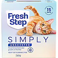 Fresh Step Simply Unscented Multi Cat Clumping Litter