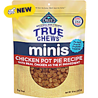 Blue Buffalo True Chews Minis Chicken Pot Pie Recipe, Natural Dog Treats Mineral-Enhanced for Flavor