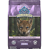 Blue Buffalo Wilderness Lamb, Chicken-Free Formula 37 g Protein, Meat Rich Natural Puppy Dry Dog Food