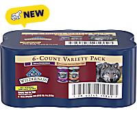 Blue Buffalo Wilderness Beef & Chicken Grill and Wolf Creek Stew Hearty Adult Wet Dog Food Variety Pack