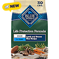 Blue Buffalo Life Protection Formula Lamb & Brown Rice Recipe, Natural Food for Dogs, Senior 7+ Dry Dog Food