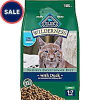 Blue Buffalo Wilderness Nature's Evolutionary Diet High-Protein, Grain-Free Duck Natural Dry Food for Adult Cat