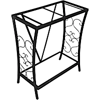 Aquatic Fundamentals Black Scroll Aquarium Stand, 20 Gallons