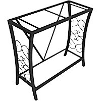 Aquatic Fundamentals Black Scroll Aquarium Stand, 29 Gallons