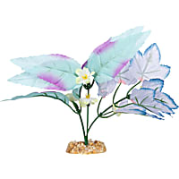 Imagitarium Blue Purple Leaf Mix Silk Aquarium Plant