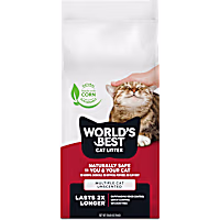 World's Best Cat Litter Mulitple Cats Flushable Unscented Corn Cat Litter