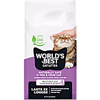 World's Best Cat Litter Lavender Scented Flushable Corn Cat Litter