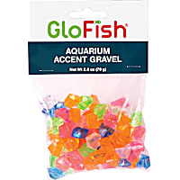 GloFish Aquarium Diamond Accent Gravel Multicolored Gems