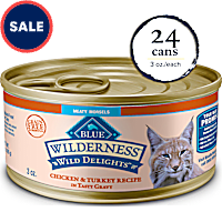 Blue Buffalo Wilderness Chicken & Turkey Wild Delights Meaty Morsels Wet Cat Food