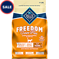 Blue Buffalo Freedom Natural Grain-Free, Weight Control, Chicken Recipe, Adult Dry Cat Food