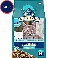 Blue Buffalo Wilderness Natural Hairball Care for Indoor Cats, High-Protein & Grain-Free Formula, Chicken Dry Cat Food