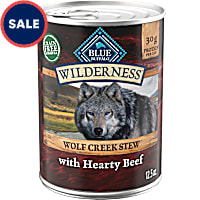 Blue Buffalo Wilderness Hearty Beef in Gravy Wolf Creek Stew Wet Dog Food